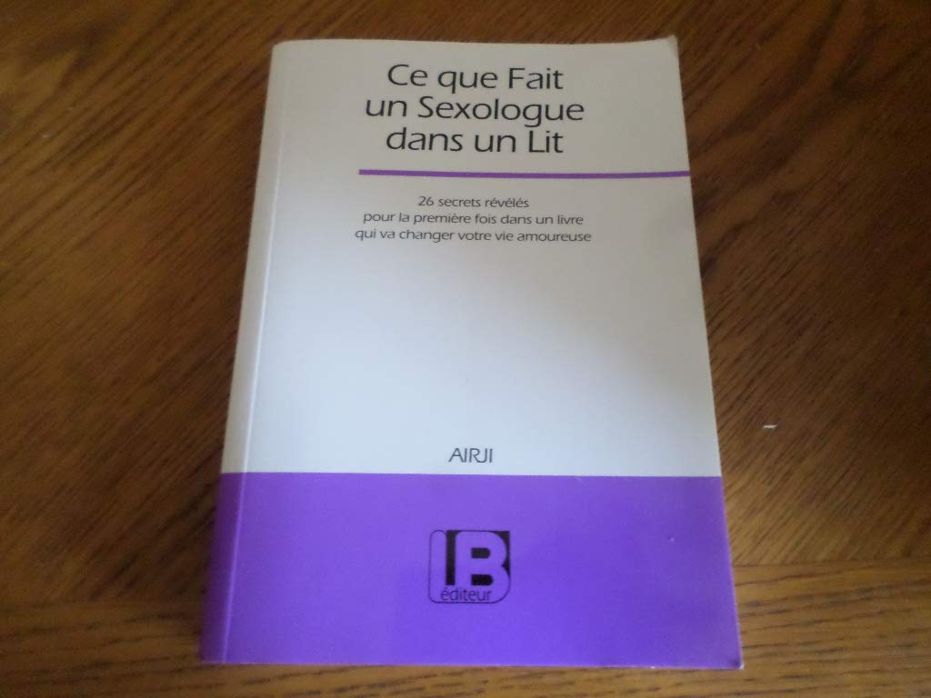ce que fait un sexologue dans un lit Books