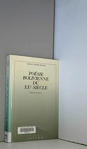 Poésie bolivienne du XXe siècle d'expression espagnole book