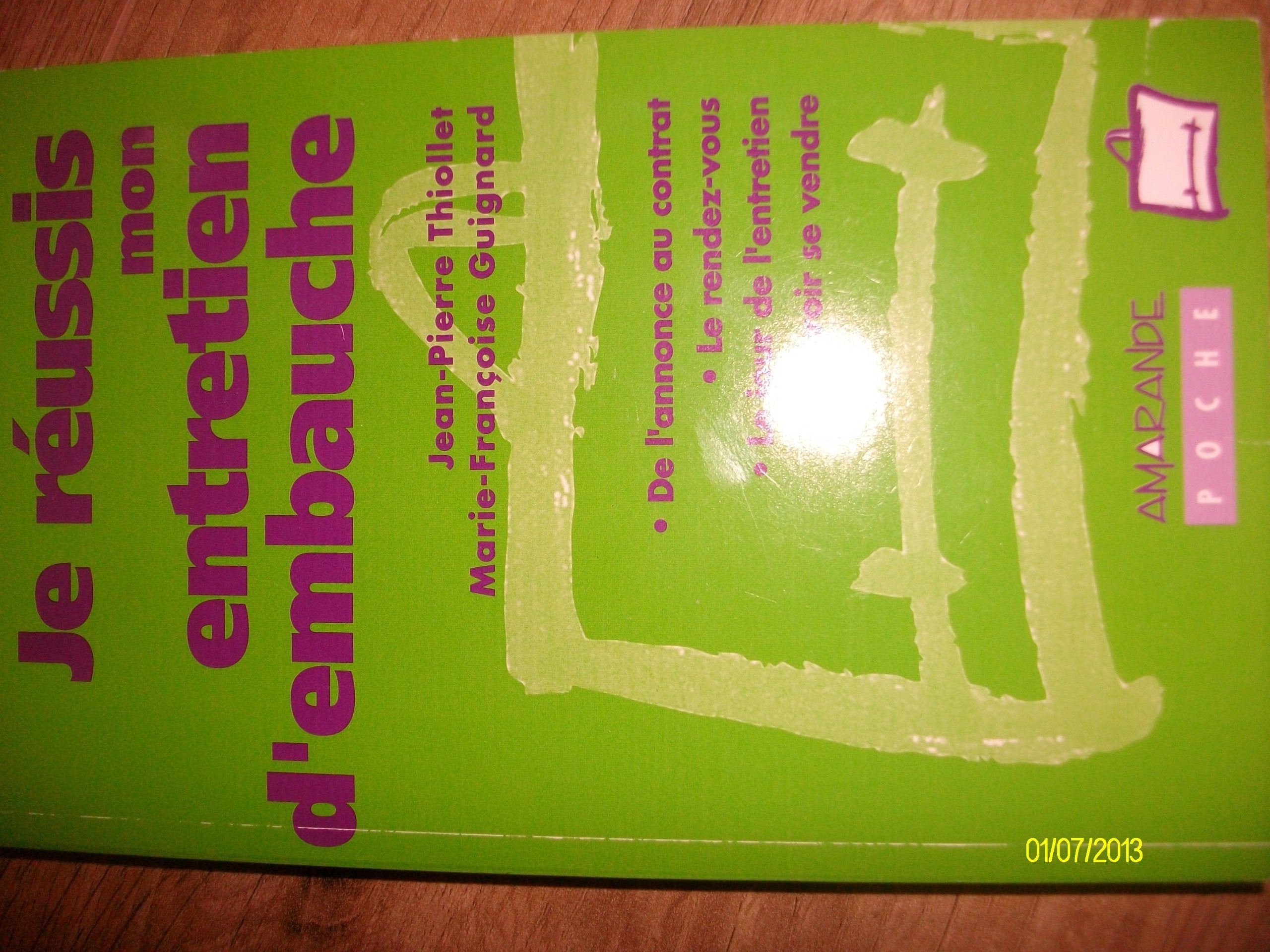 Je réussis mon entretien d'embauche book