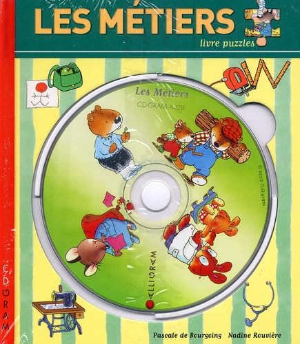 Les métiers. Livre puzzle avec CD-ROM book