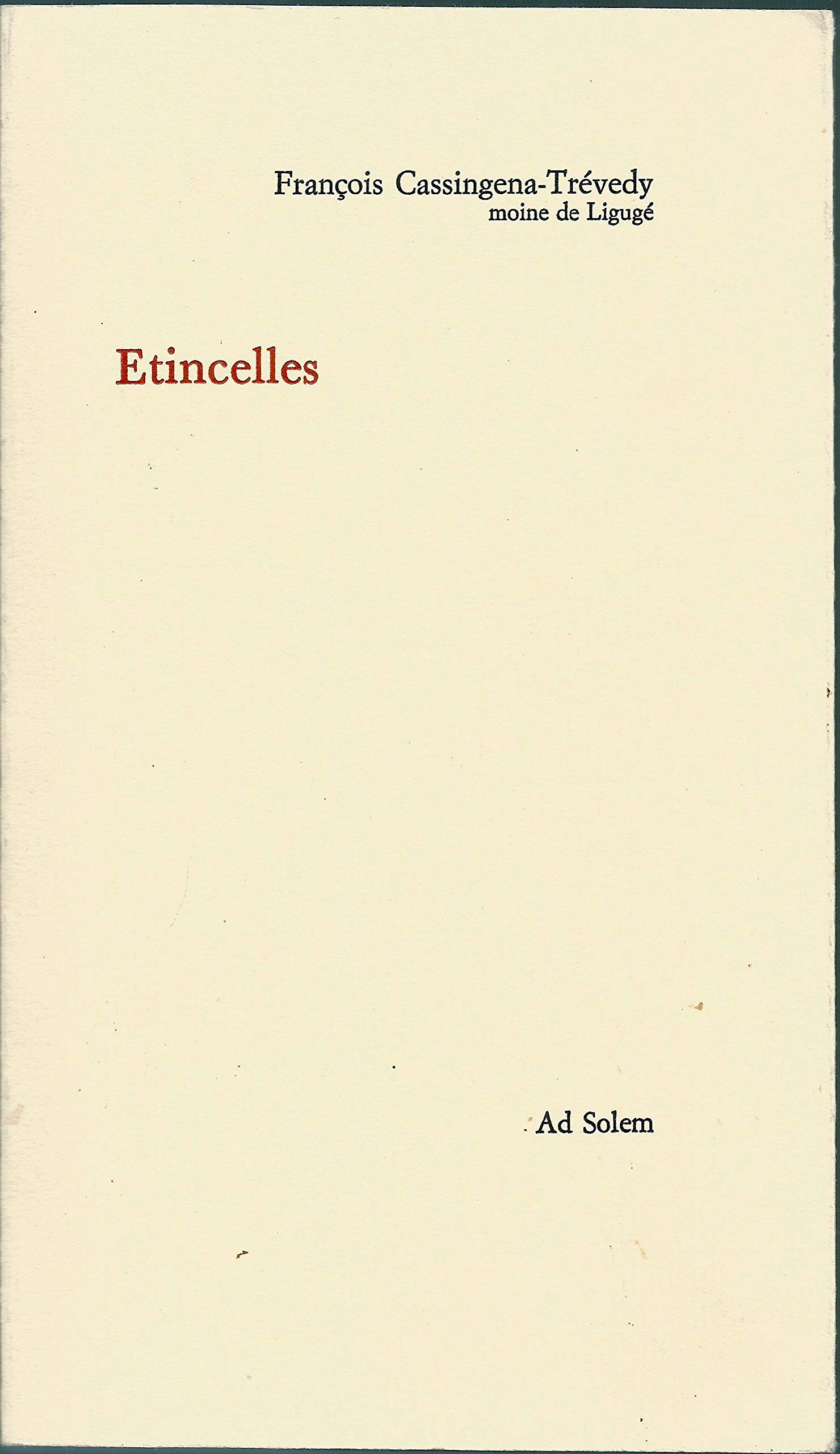 Etincelles I book