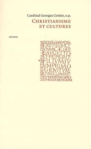 Christianisme et Cultures: La culture du point de vue de l'anthropologie philosophique Philosophy