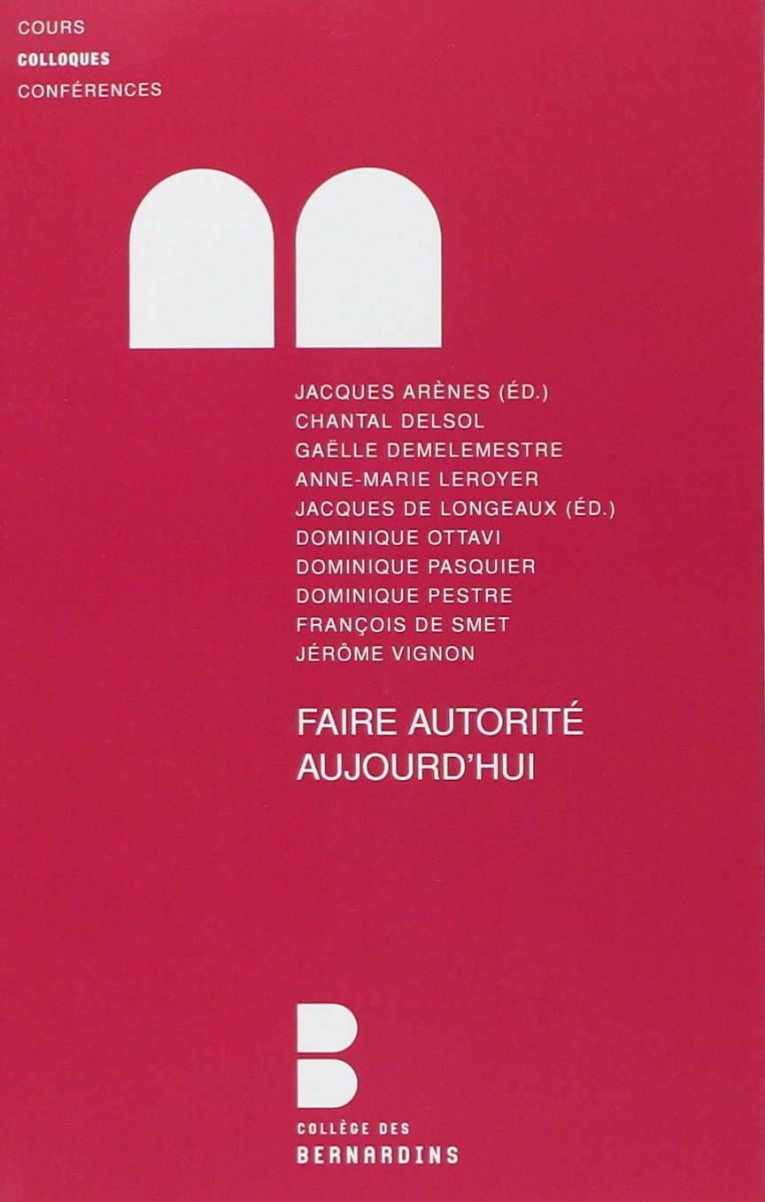 Faire autorite aujourd'hui book