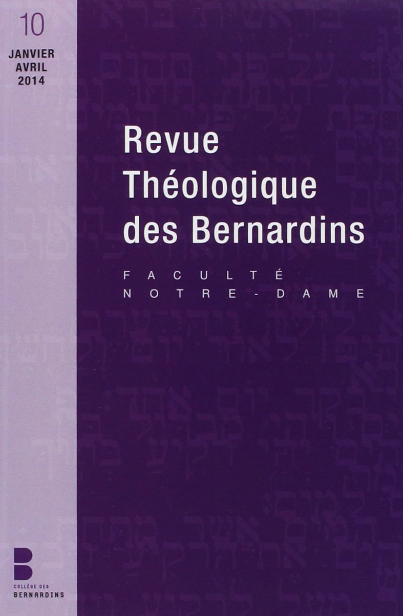 Revue theologique des bernardins n10 Religion & Esotericism