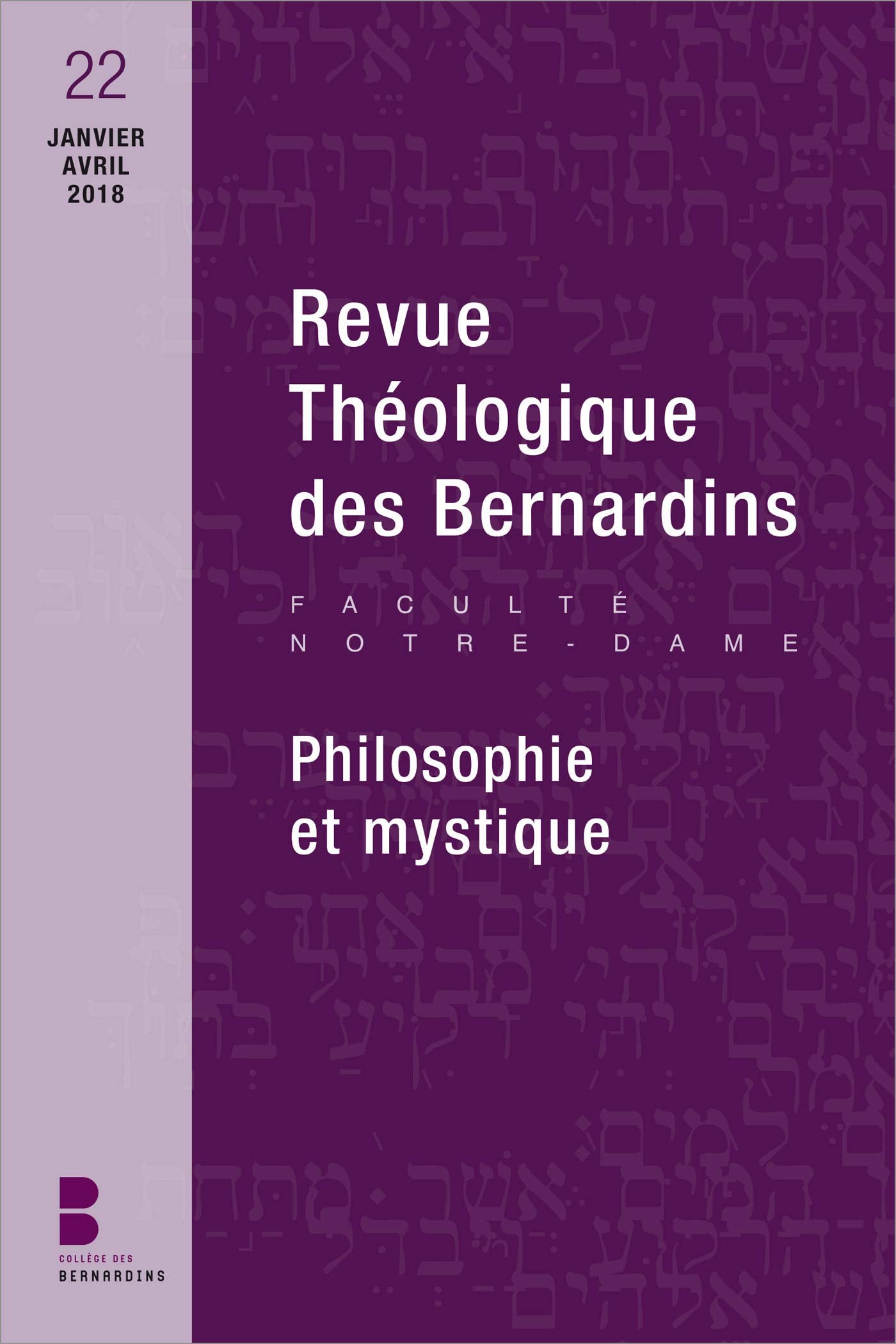 Revue théologique des Bernardins n. 22 book