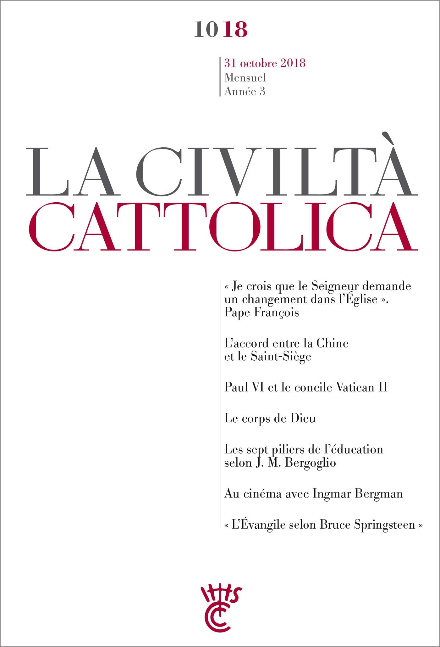 Civiltà Cattolica OCTOBRE 2018 book