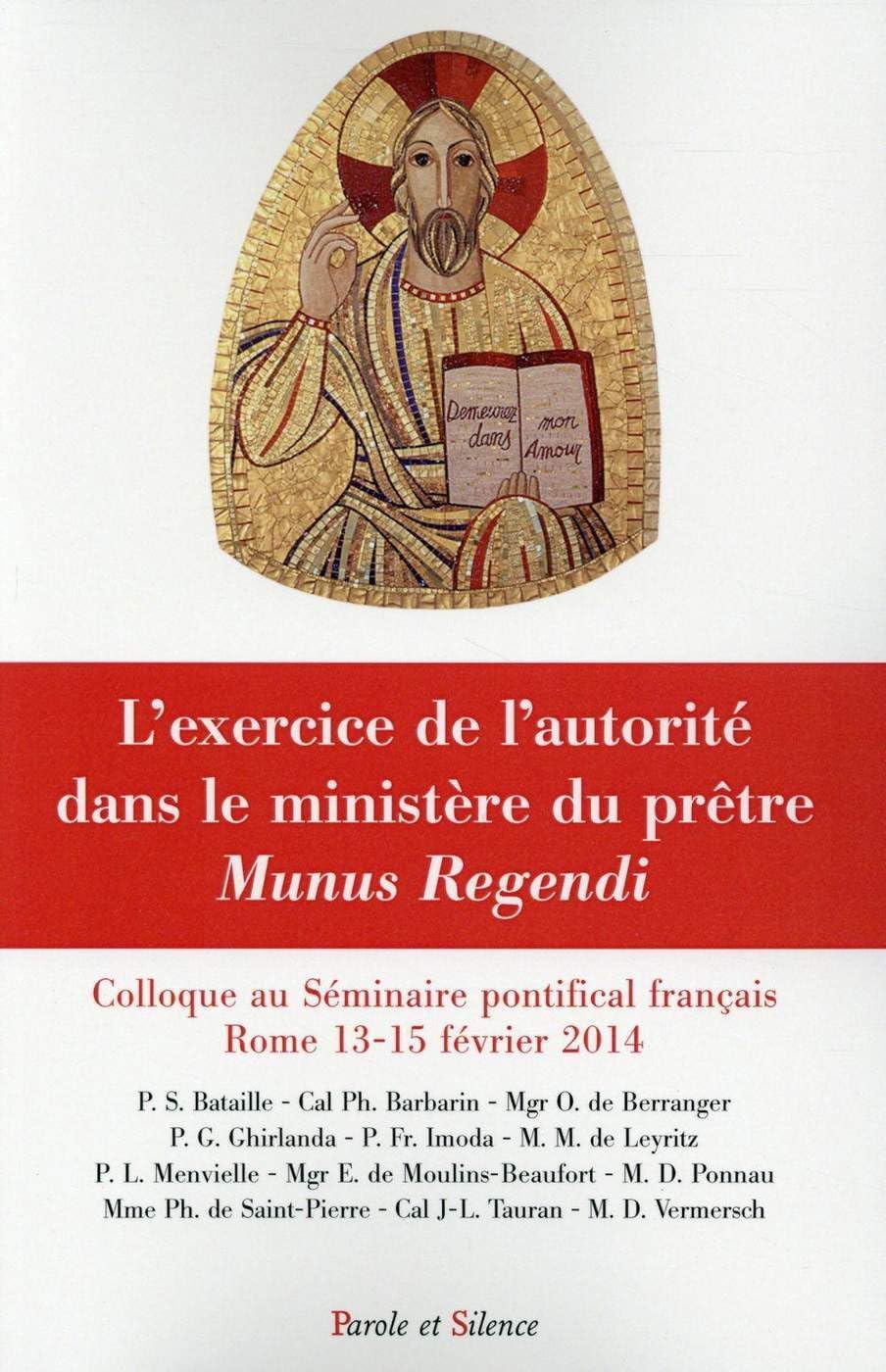 L exercice de l autorite dans le ministere dupretre munus re book