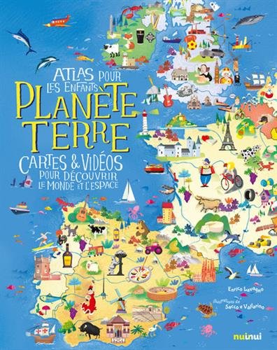 Planète Terre : atlas pour les enfants : cartes & vidéos pour découvrir le monde et l'espace Children's books