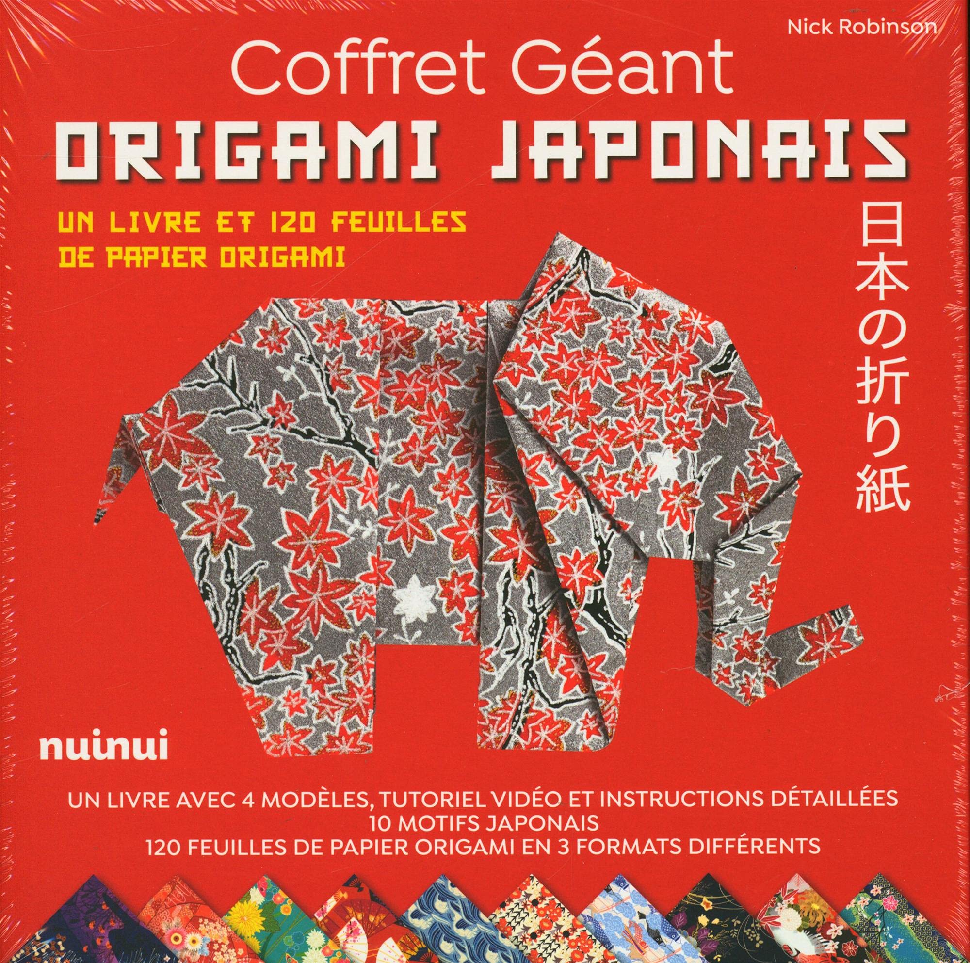 Coffret Géant Origami japonais: Avec un livre et 120 feuilles de papier origami Film, Art & Culture