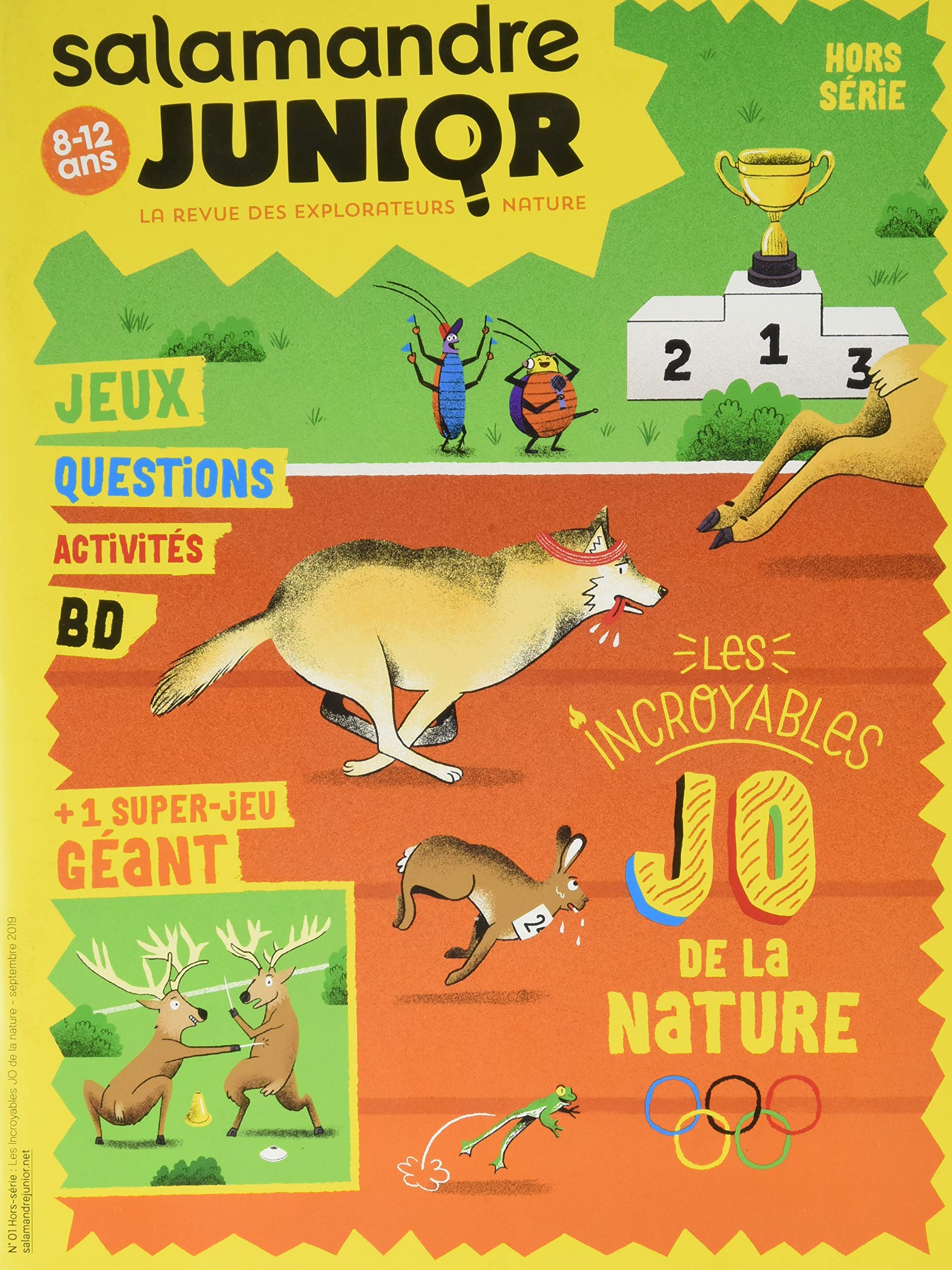 HS N°1 La Salamandre junior: Les incroyables JO de la nature septembre 2019 Film, Art & Culture