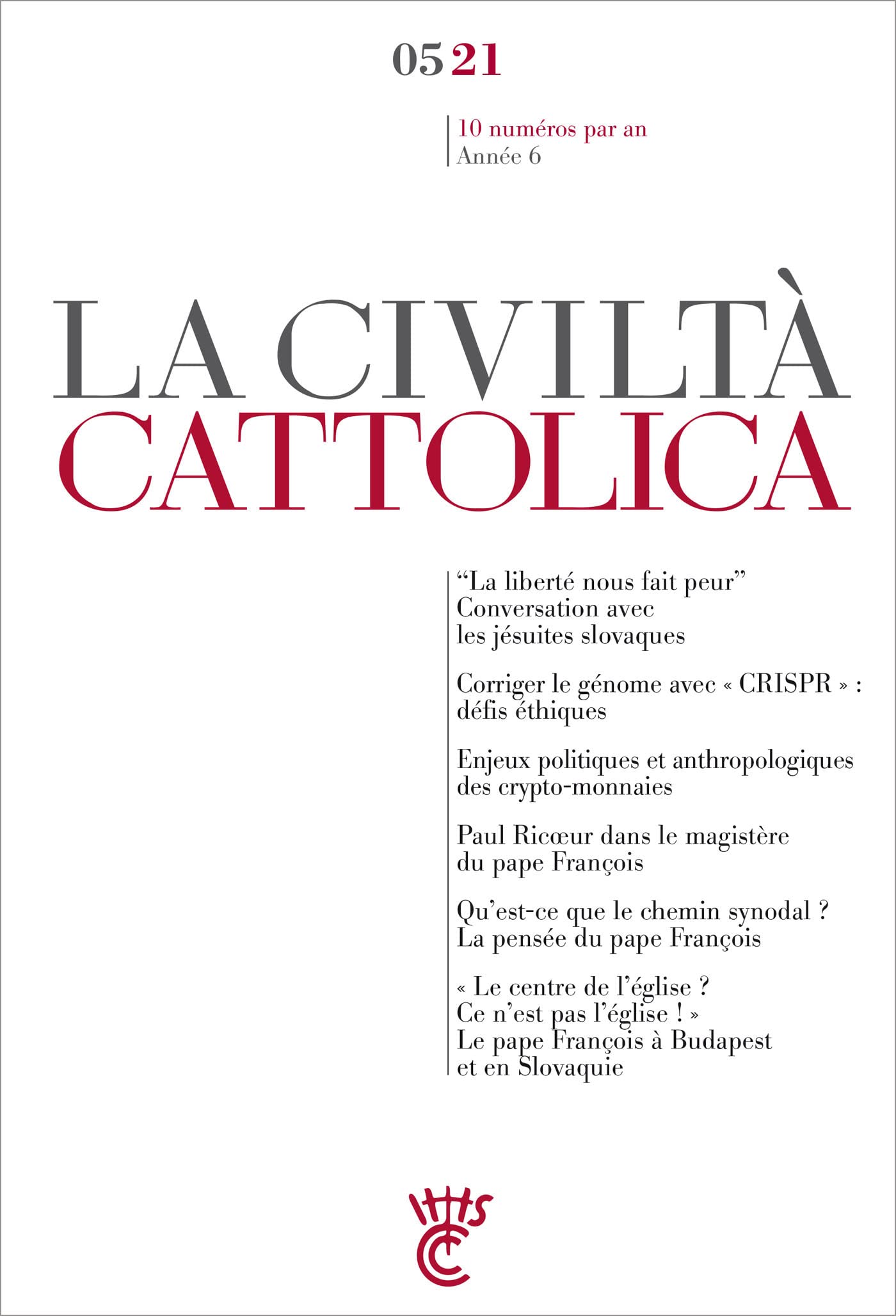 LA CIVILTA CATTOLICA 0521 book