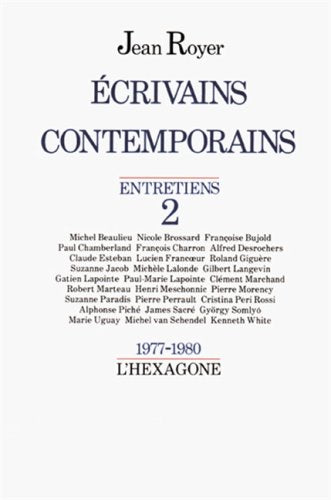 Ecrivains Contemporarians 1977 1980 book