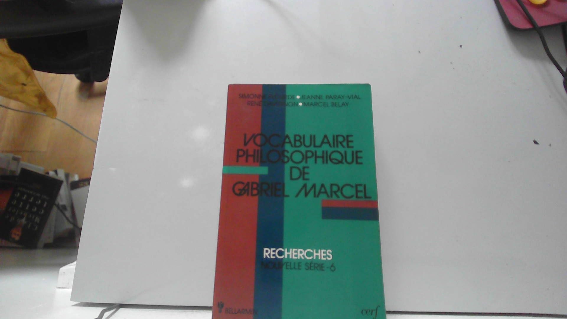 Vocabulaire philosophique de Gabriel Marcel book