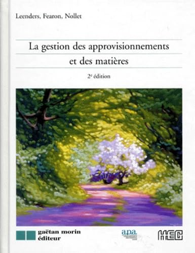 La gestion des approvisionnements et des matières book