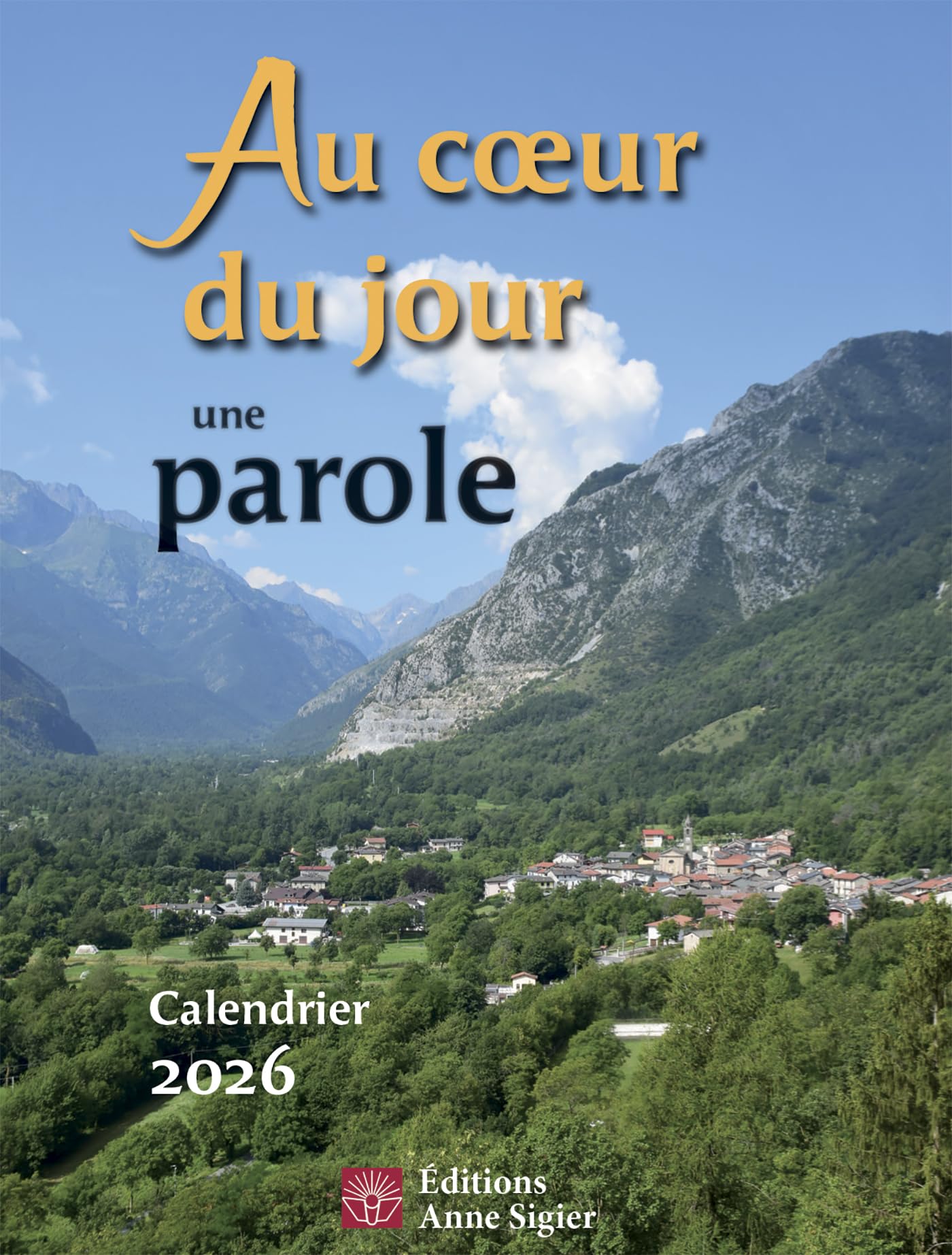 AU COEUR DU JOUR UNE PAROLE CALENDRIER 2026 book