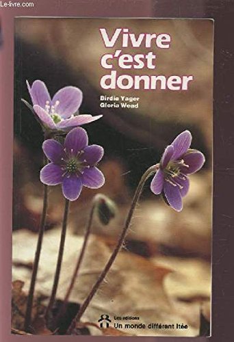 Vivre c'est donner book