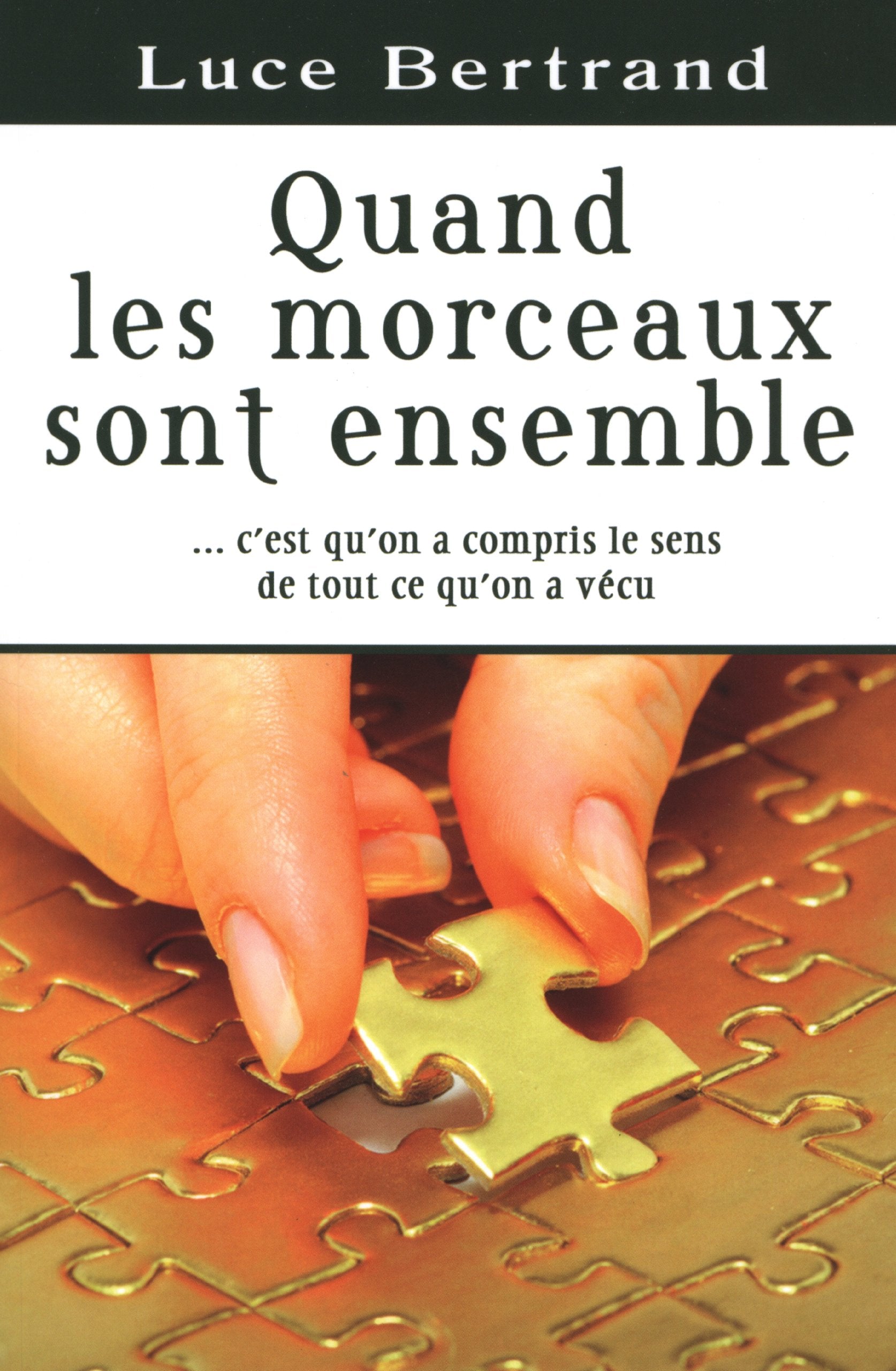 Quand les morceaux sont ensemble: C'est qu'on a compris le sens de tout ce qu'on a vécu Books