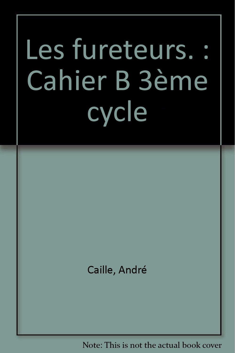 Les fureteurs.: Cahier B 3ème cycle book