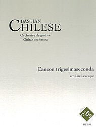 Canzon trigesimaseconda : pour ensemble de guitares partition et parties Books