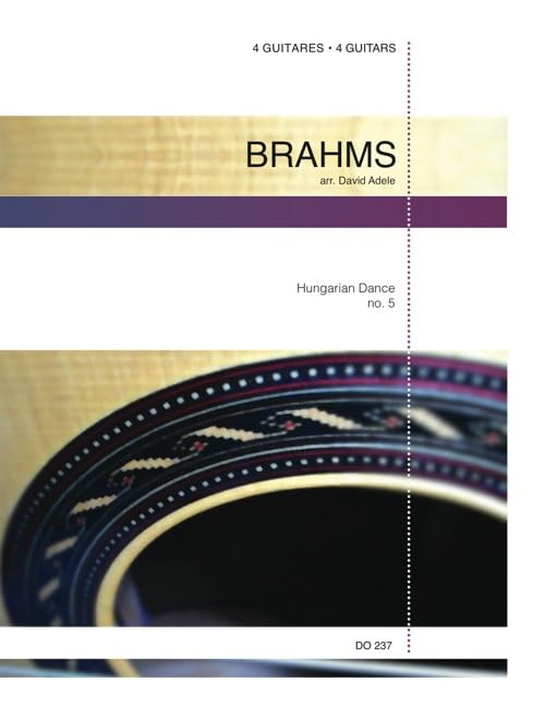 Hungarian Dance no. 5. Trio/Quatuor de Guitares. Conducteur + Parties book