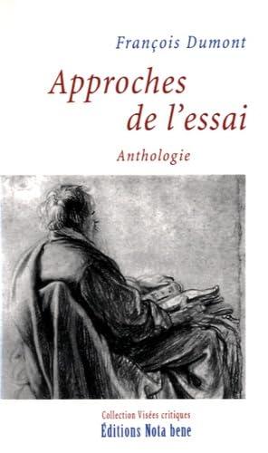 Approches de l'essai: Anthologie book