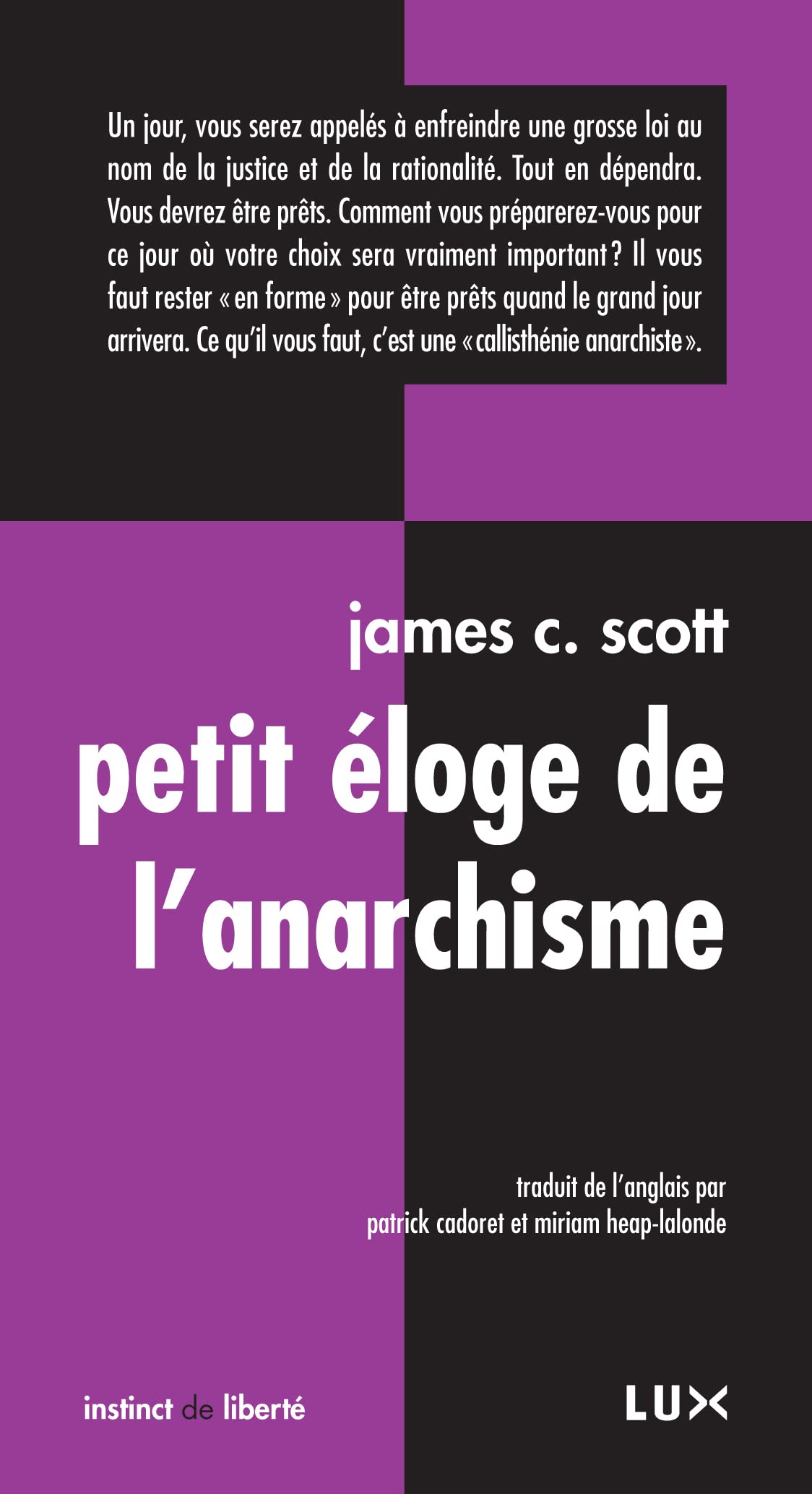 PETIT ELOGE DE L'ANARCHISME - ANCIENNE EDITION Politics & History