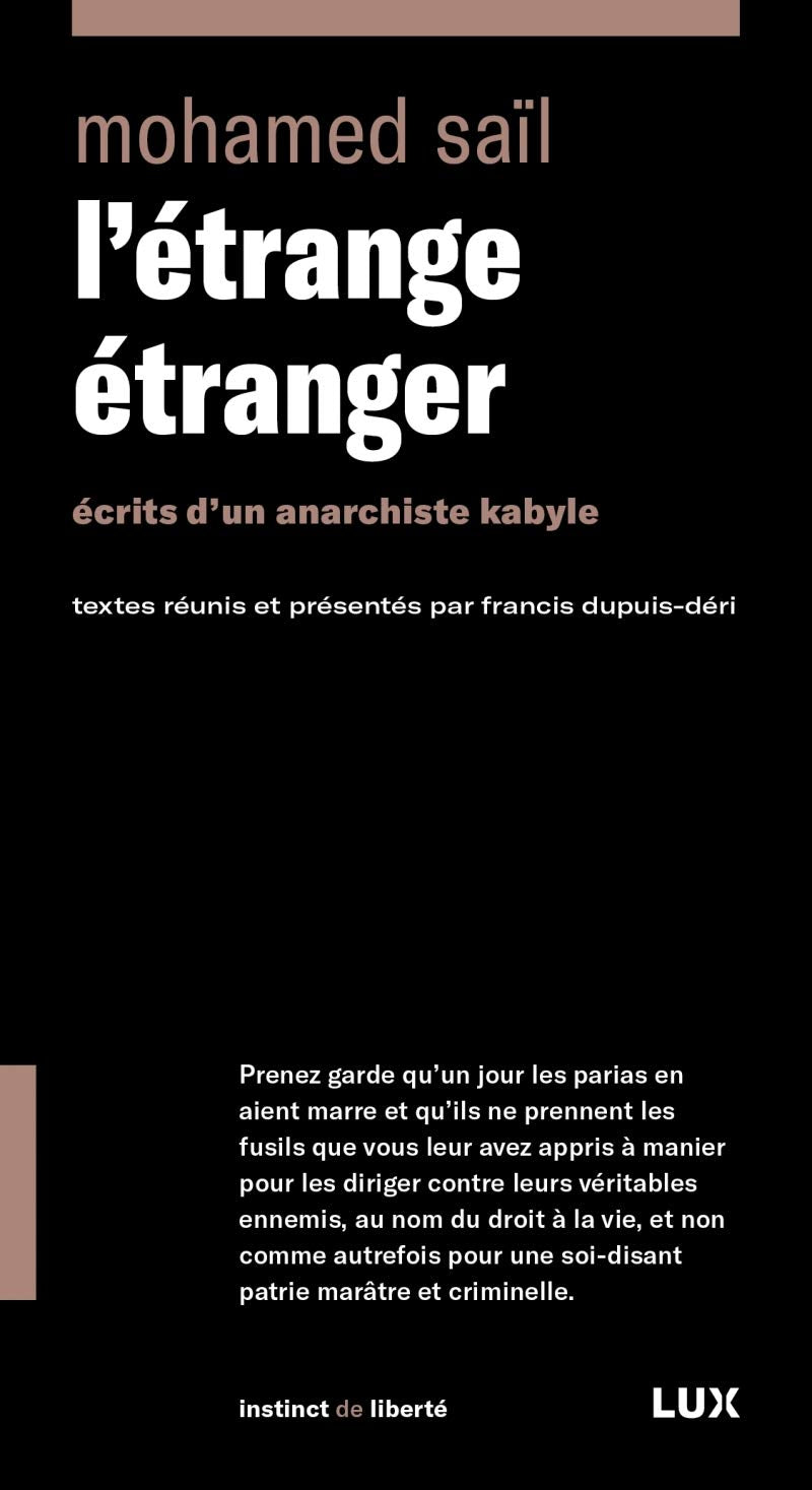 L'étrange étranger - Écrits d'un anarchiste kabyle: Ecrits d'un anarchiste kabyle Social Sciences