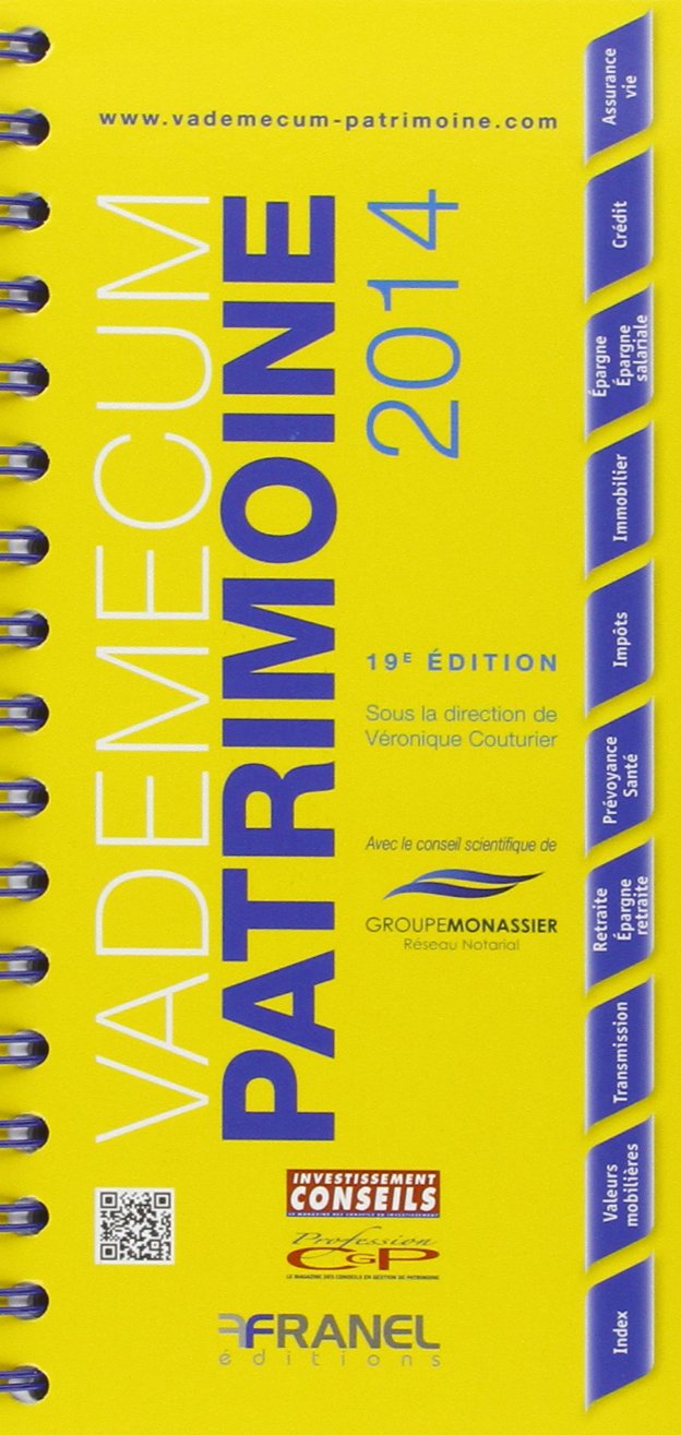 Vademecum du patrimoine 2014 book