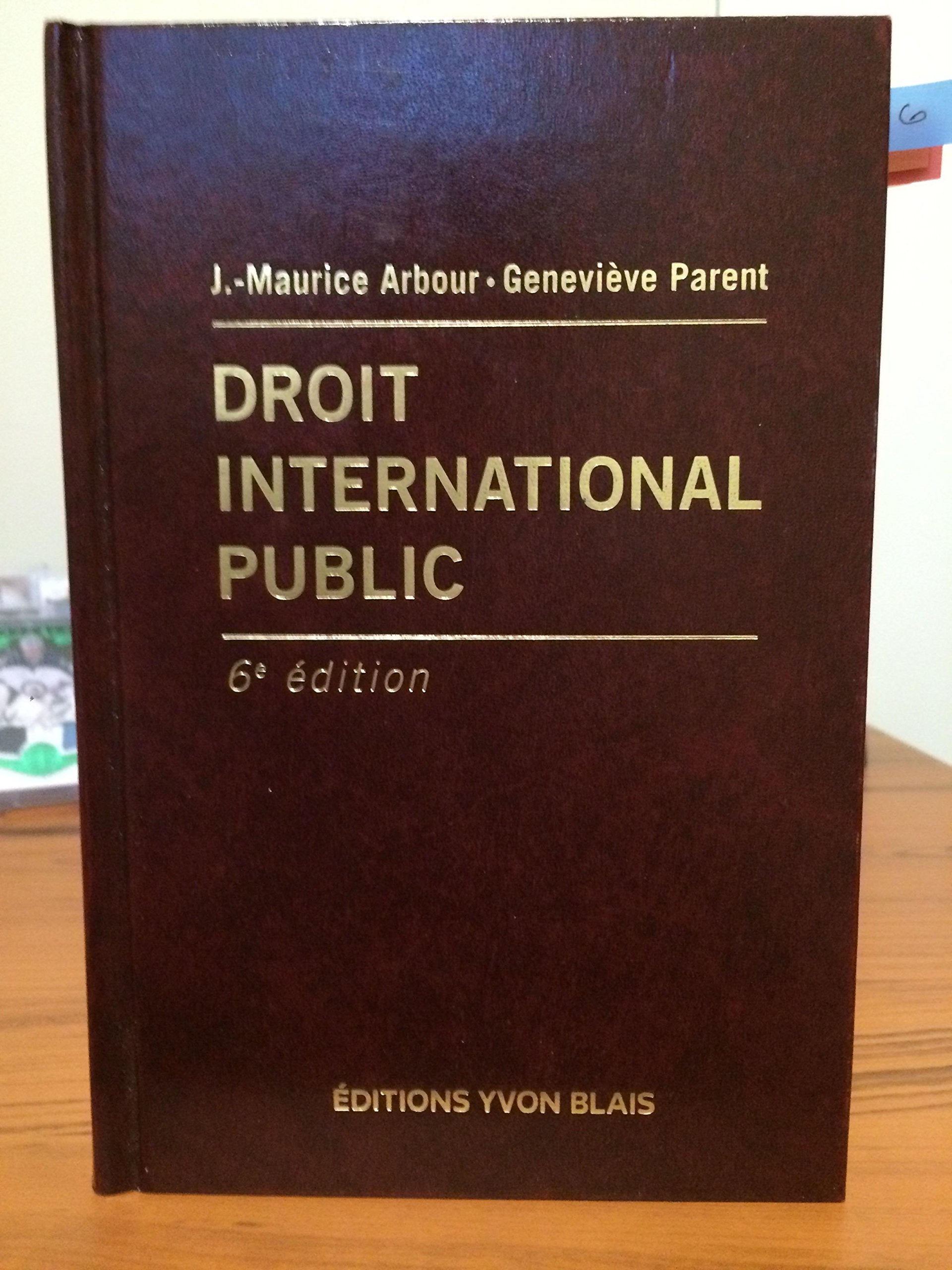 Droit international public 6 ed. book