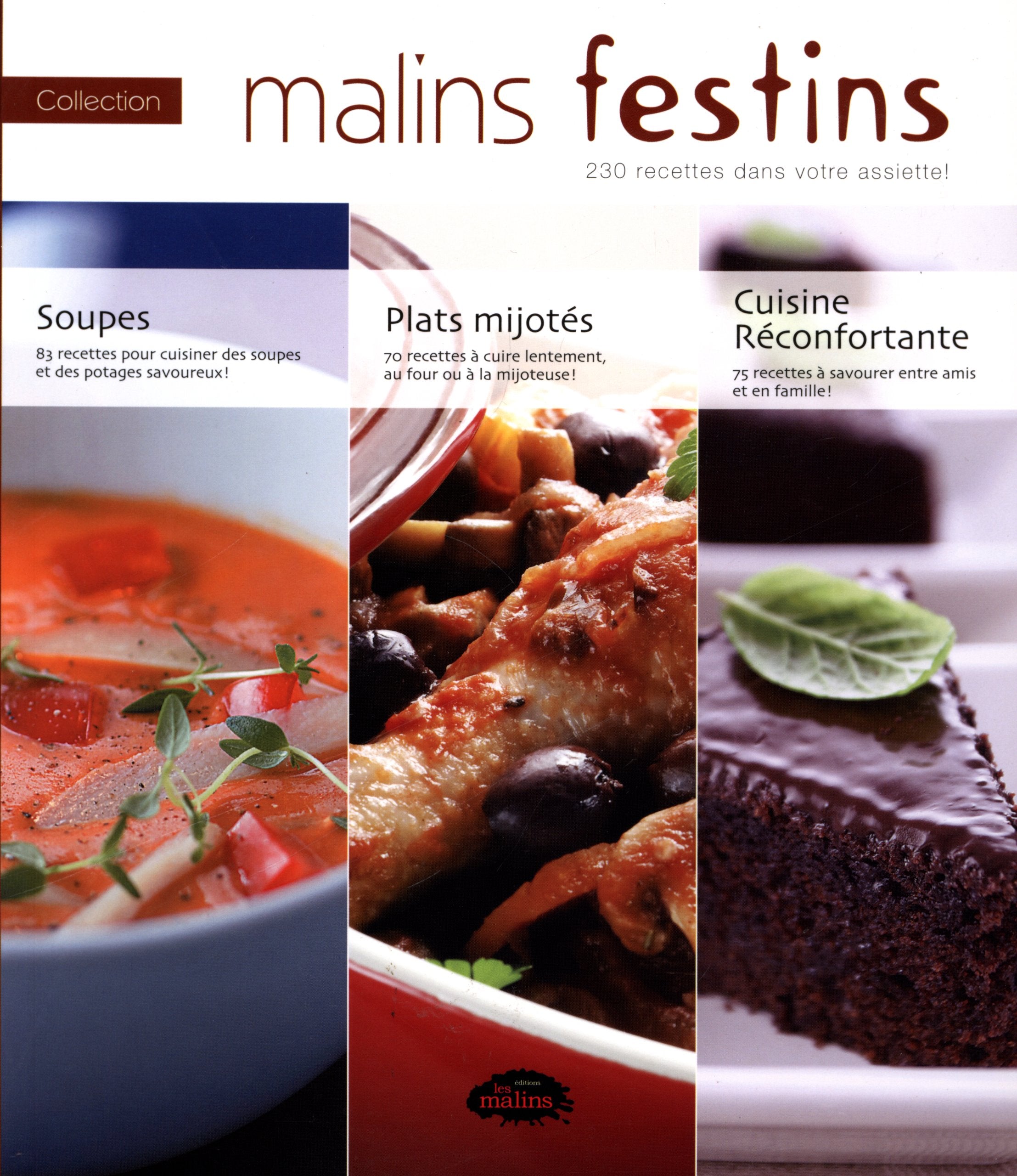 Malins festins 230 recettes dans votre assiette book