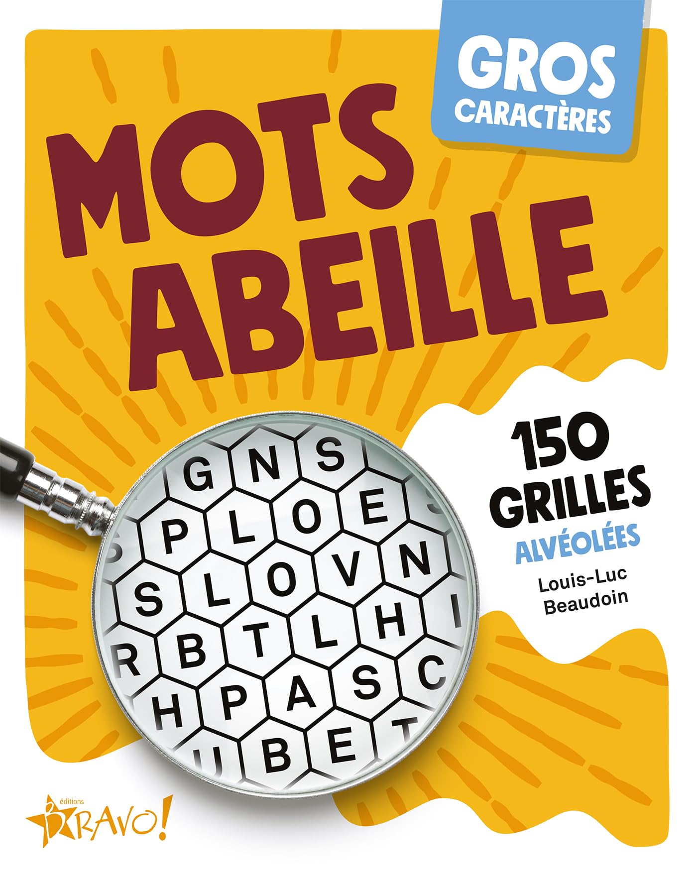 Gros caractères - Mots abeille: 150 grilles alvéolées book