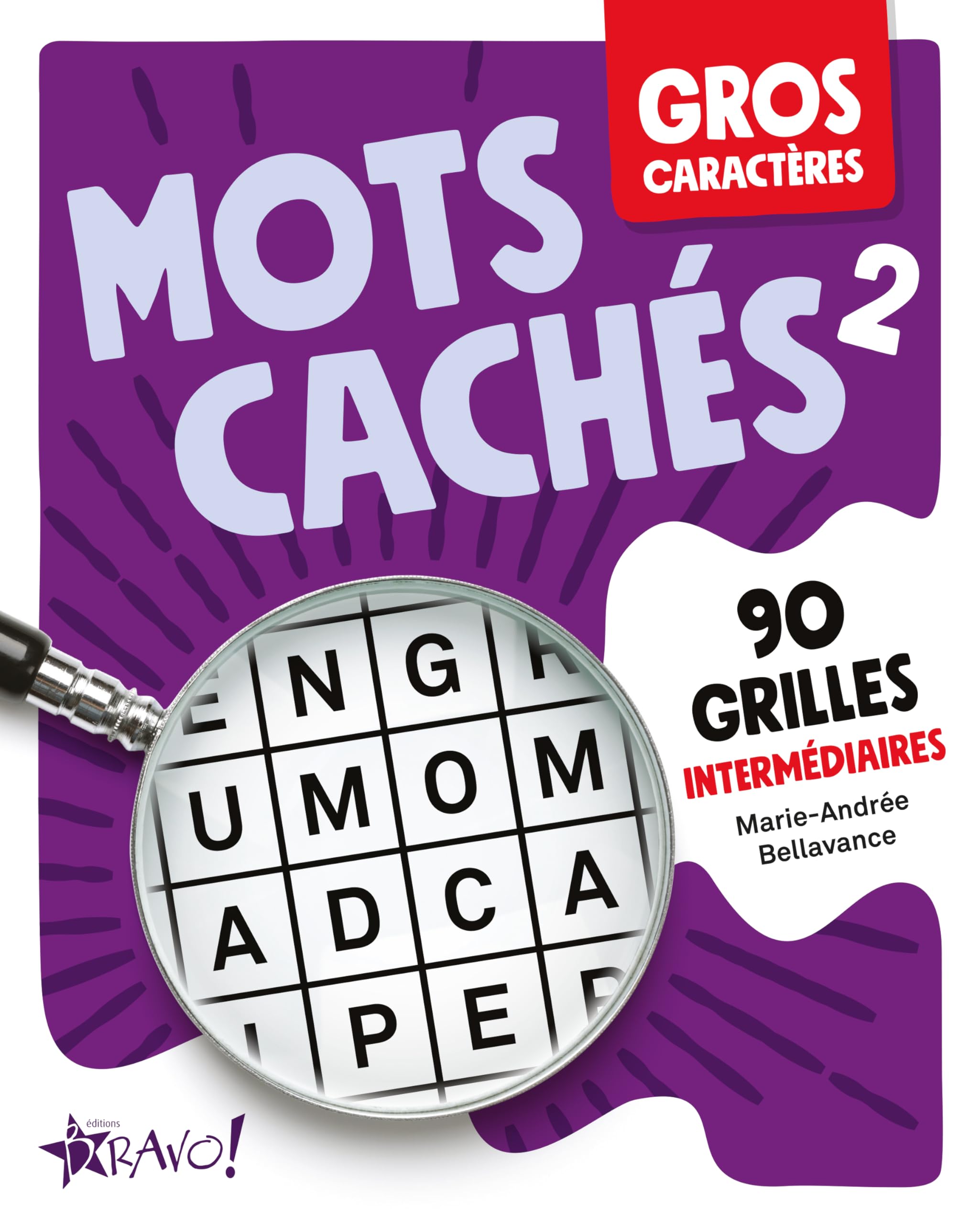 Gros caractères - Mots cachés 2: 90 grilles intermédiaires book