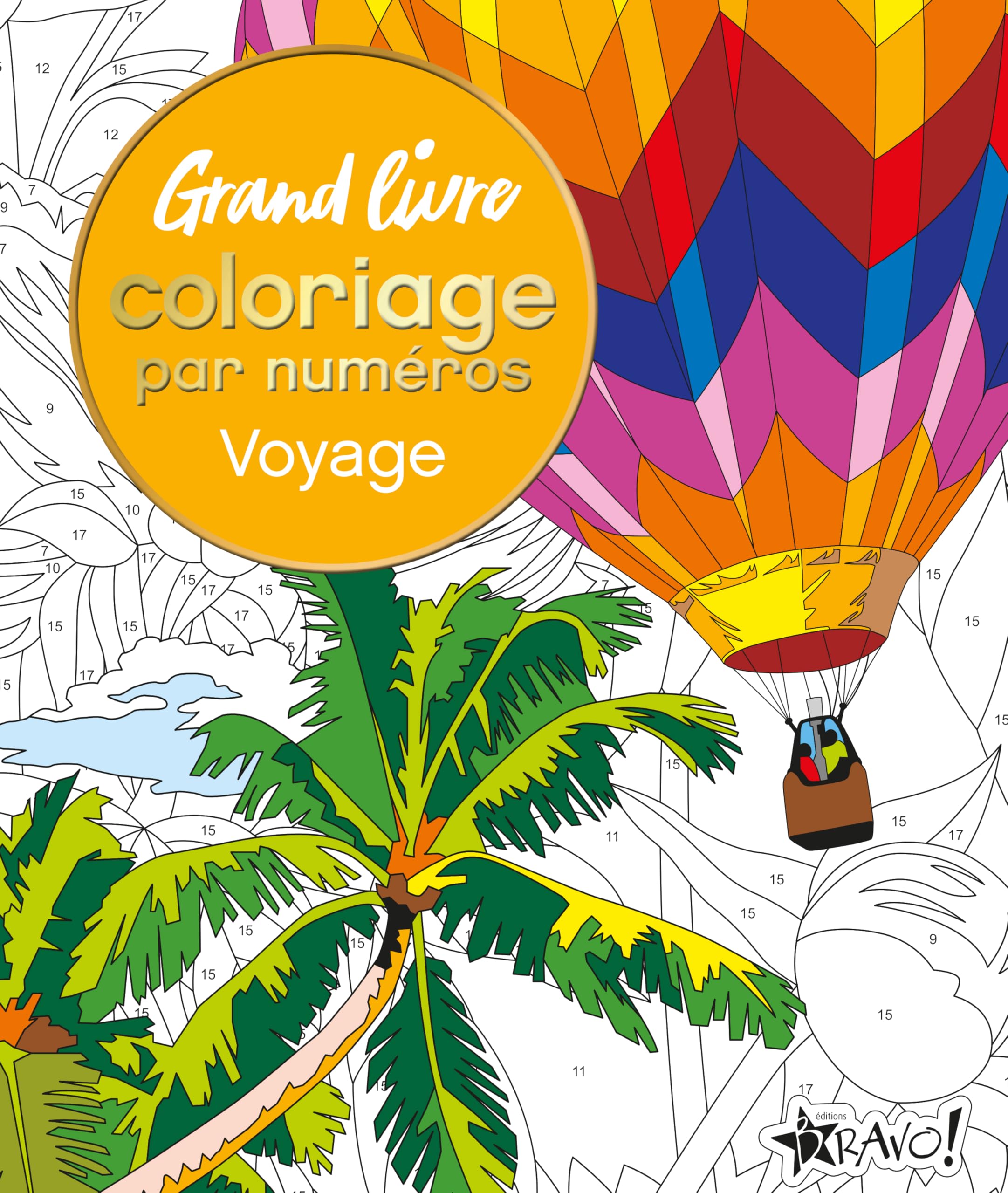Grand livre coloriage par numéros - Voyage Hobbies & Crafts