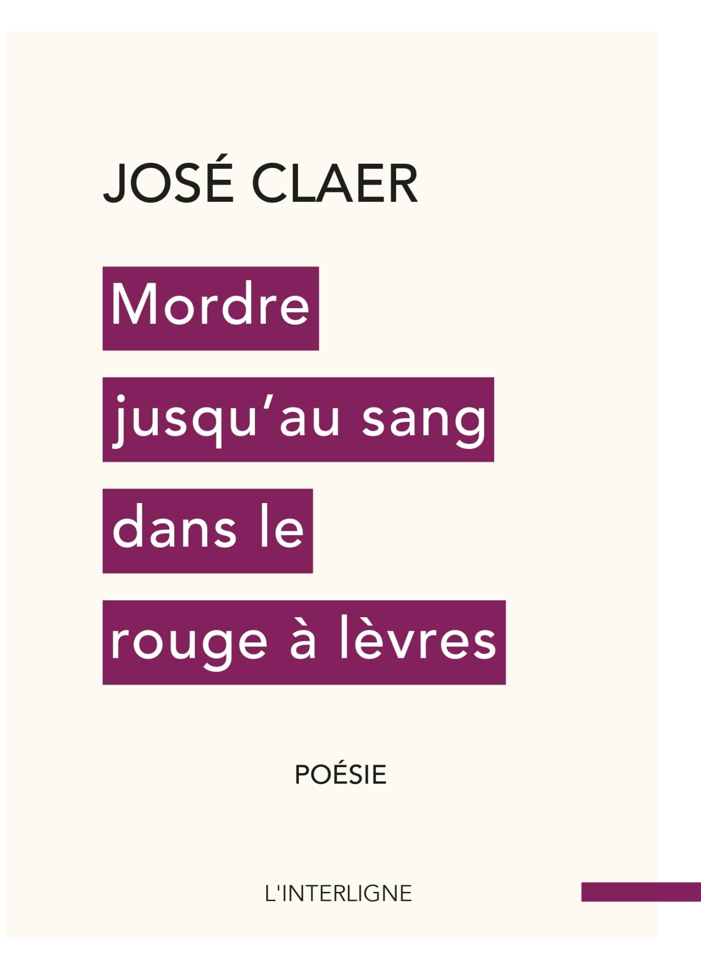 Mordre jusqu'au sang dans le rouge à lèvres book