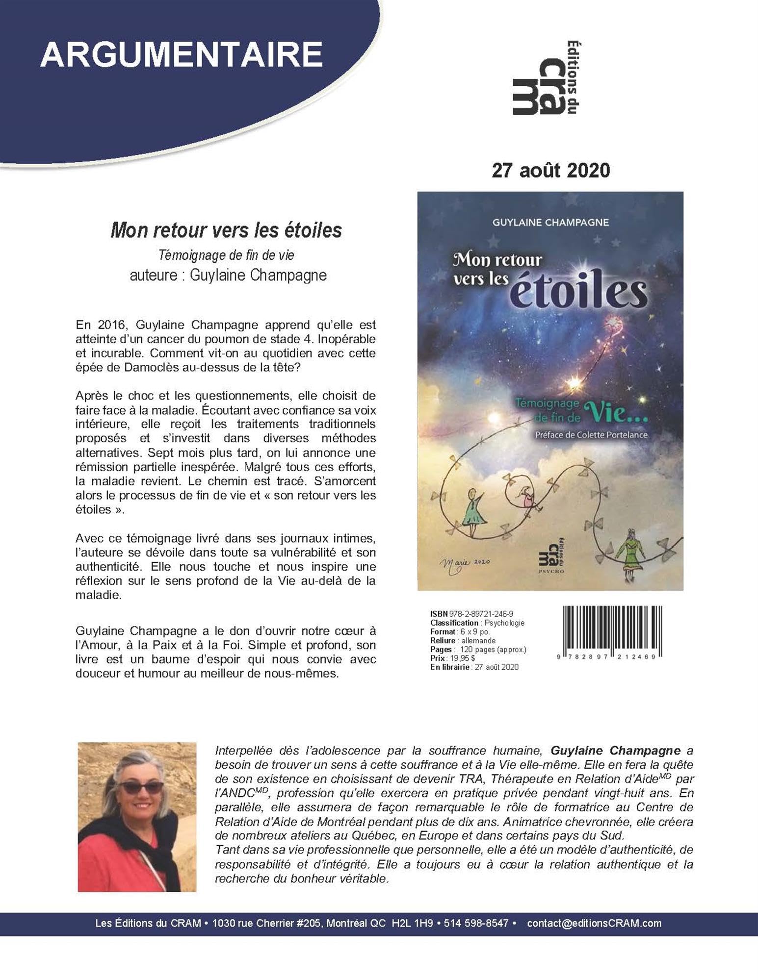 Mon retour vers les étoiles - Témoignage de fin de Vie... book