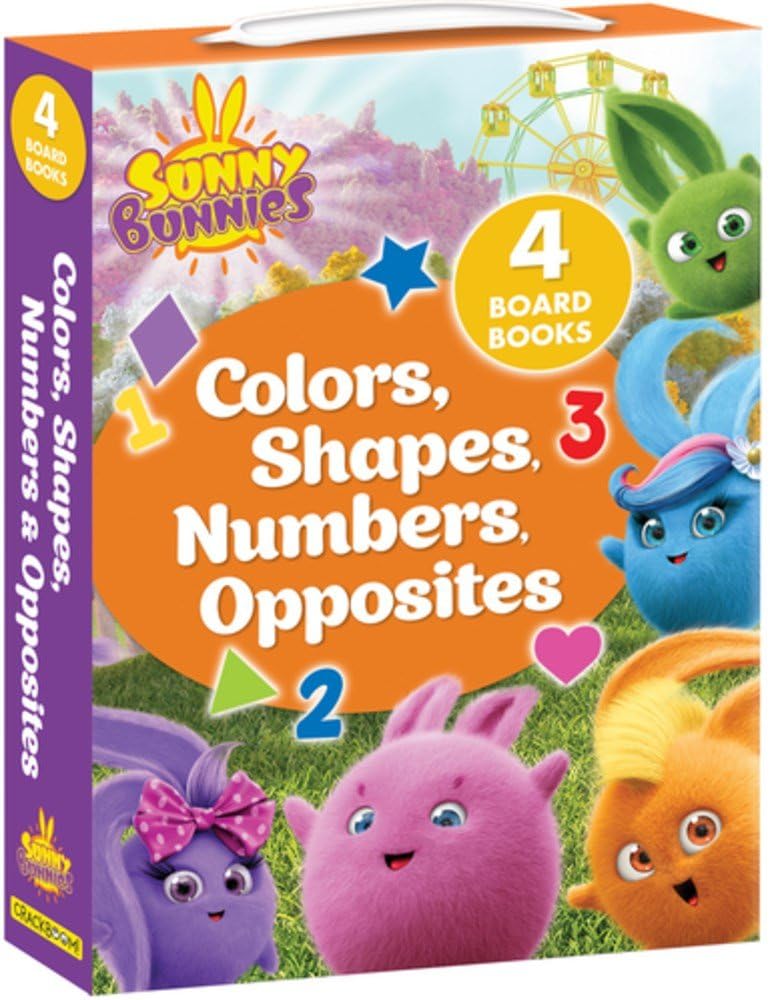 Sunny Bunnies: Colors, Shapes, Numbers & Opposites: 4 Board Books (US Edition) Non-fiction