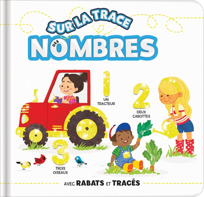Sur la trace des nombres - Effets matières, tracés et rabats - Tout-carton dès 18 mois: Avec rabats et tracés Non-fiction