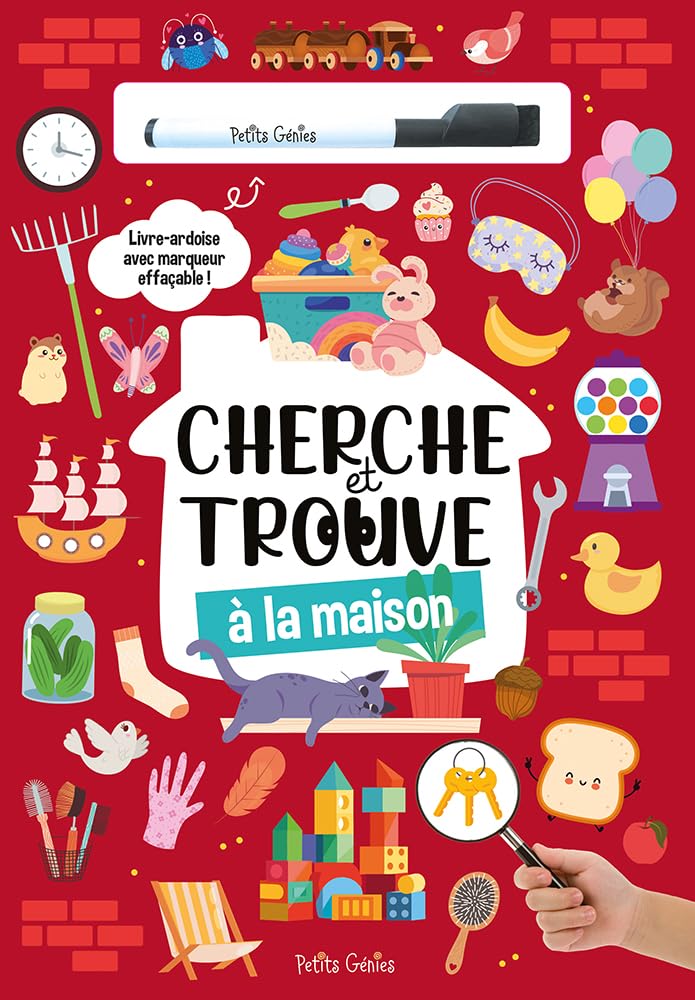Cherche et trouve - à la maison: Livre-ardoise avec marqueur effaçable ! book