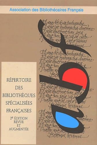 Répertoire des bibliothèques spécialisées françaises Books