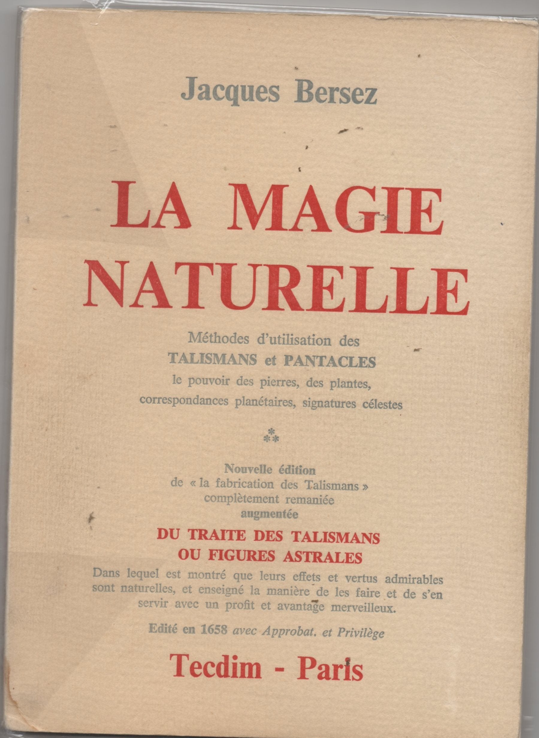 Magie naturelle (bersez) 111893 Books