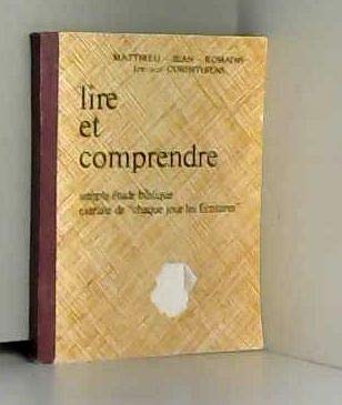 Lire et comprendre : Simple étude biblique book