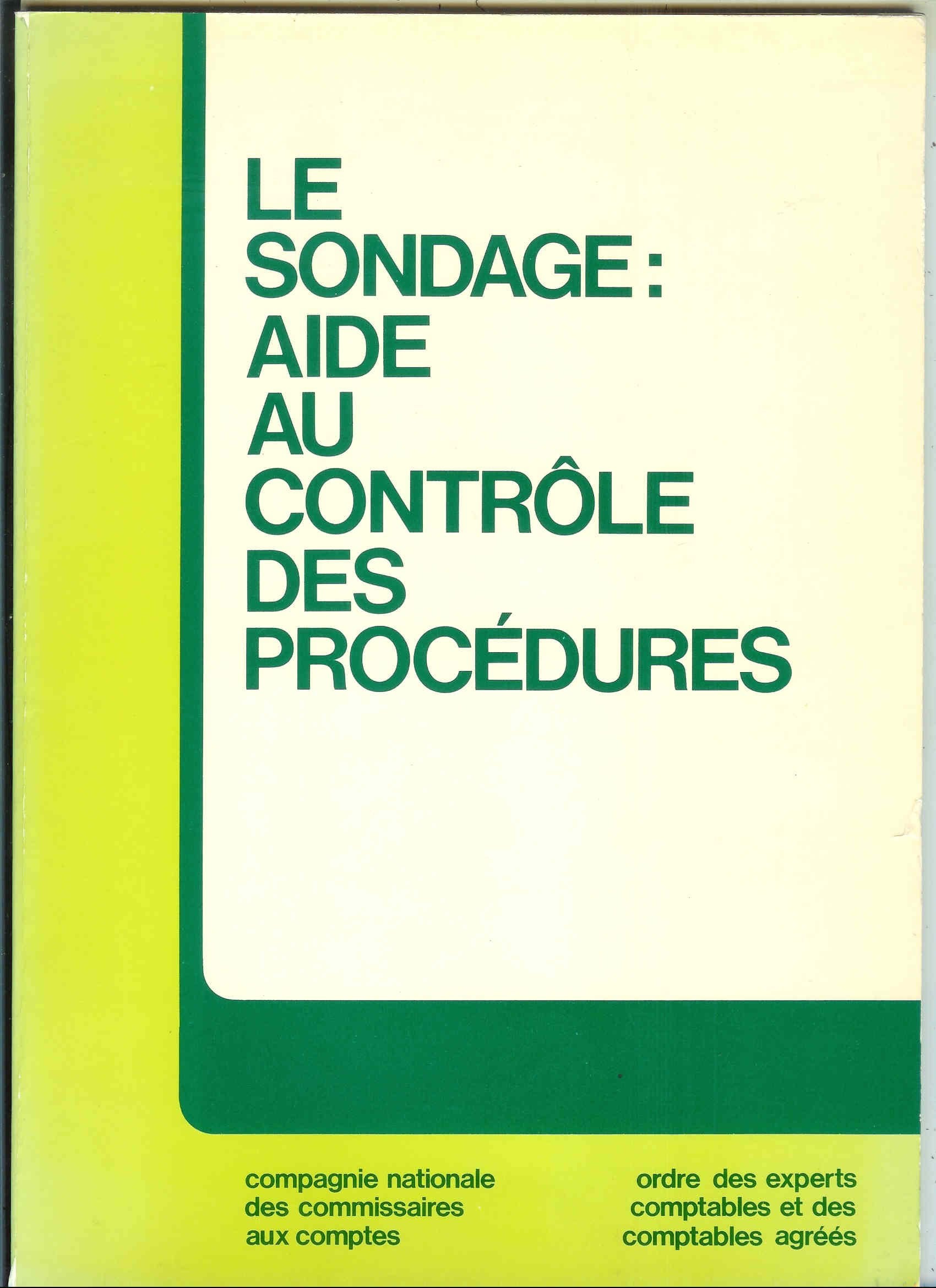 Le Sondage, aide au contrôle des procédures book