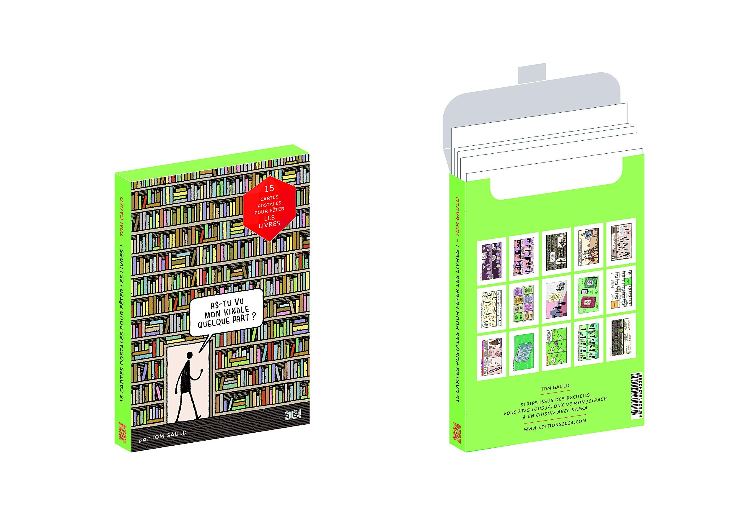 15 cartes postales pour fêter les livres book