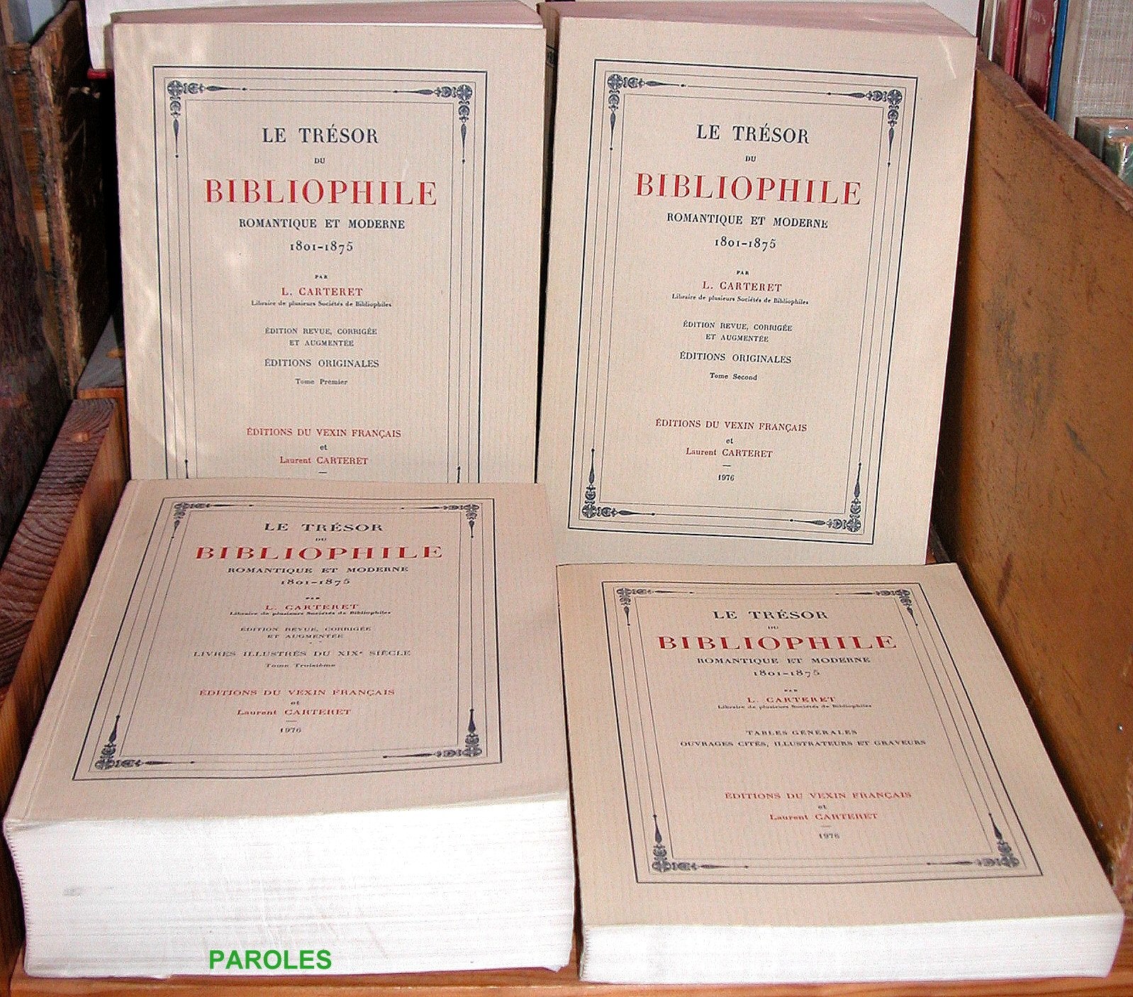 Le tresor du bibliophile romantique et moderne / 1801-1875 book
