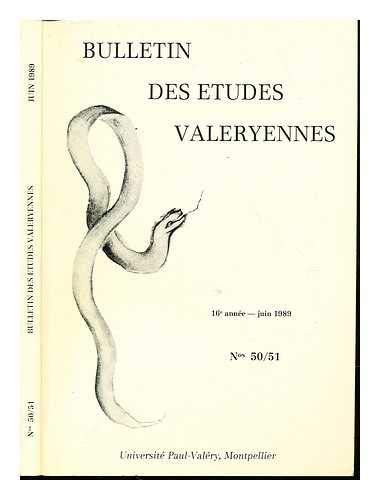 Bulletin des études Valéryennes. 16e année - juin 1989. Nos 50/51 Books