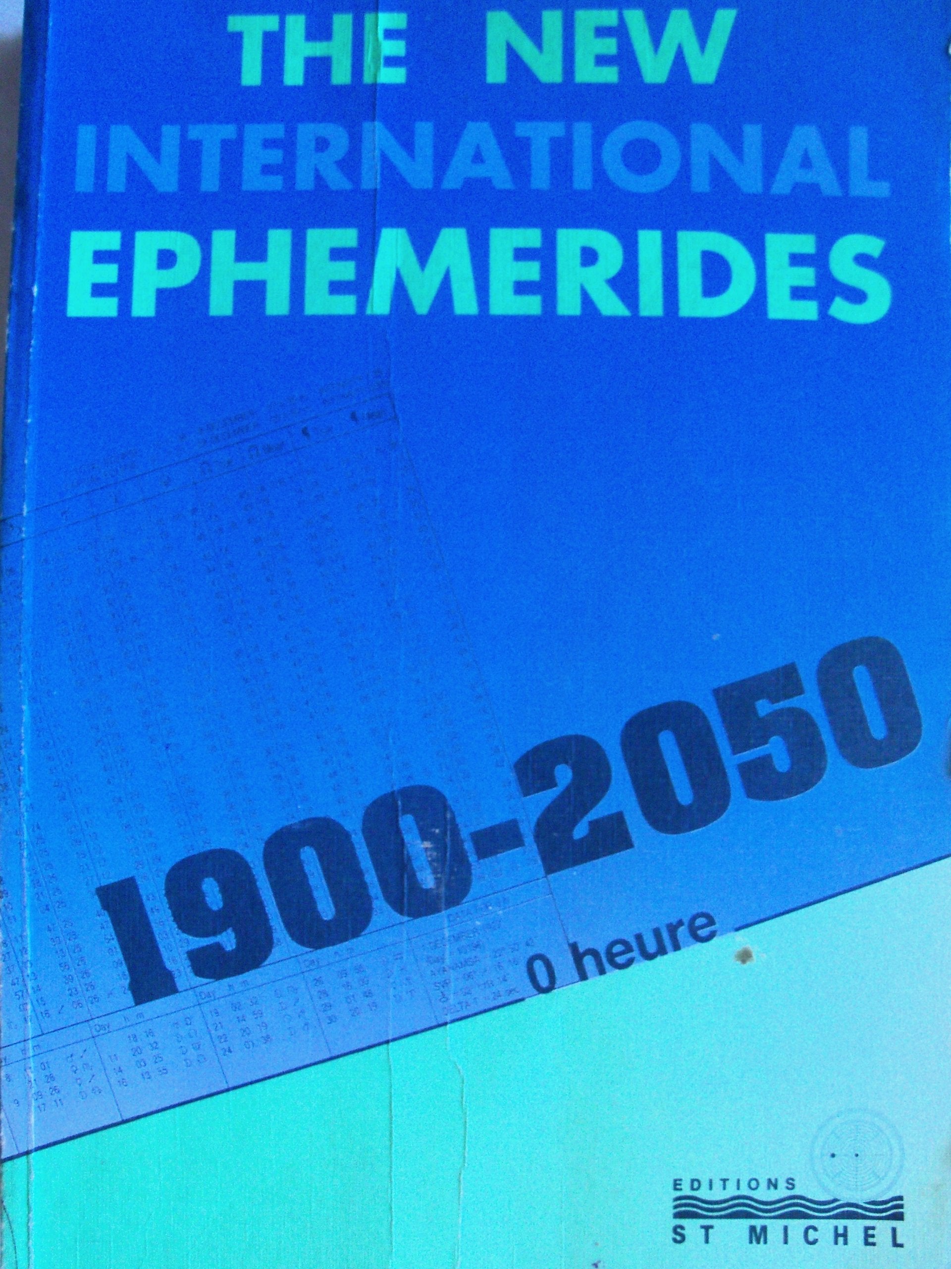 New International Ephemerides, 1900-2050 Books