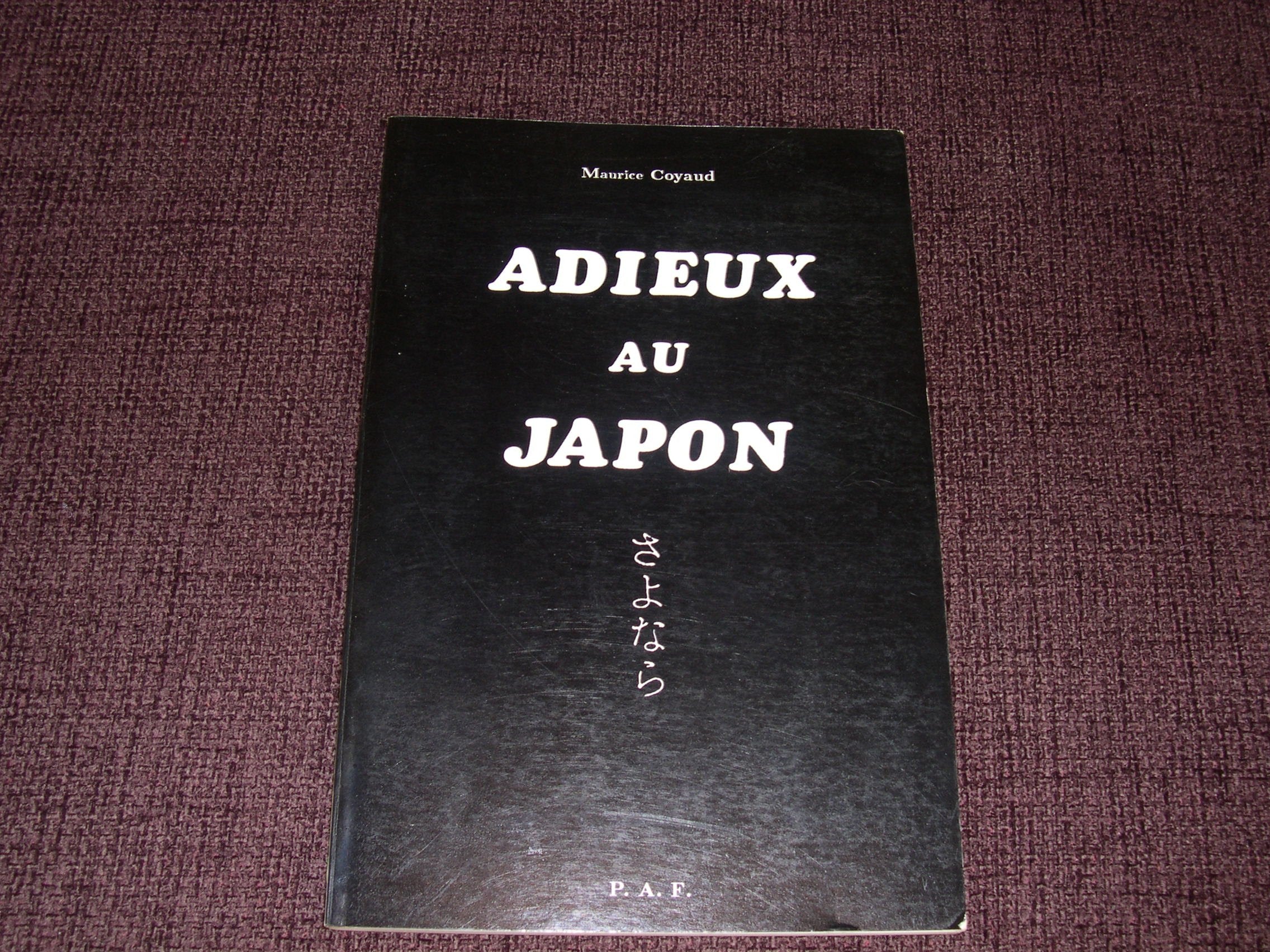 Adieux Au Japon book