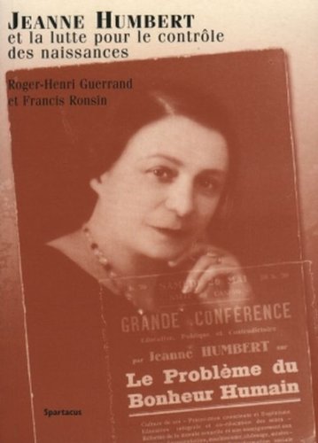 Jeanne Humbert et la lutte pour le contrôle des naissances book