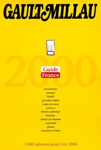 Guide Gaultmillau France Et Europe 2000 Pack 2 Volumes book