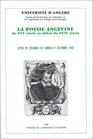La Poésie angevine du 16e siècle au début du 17e siècle book